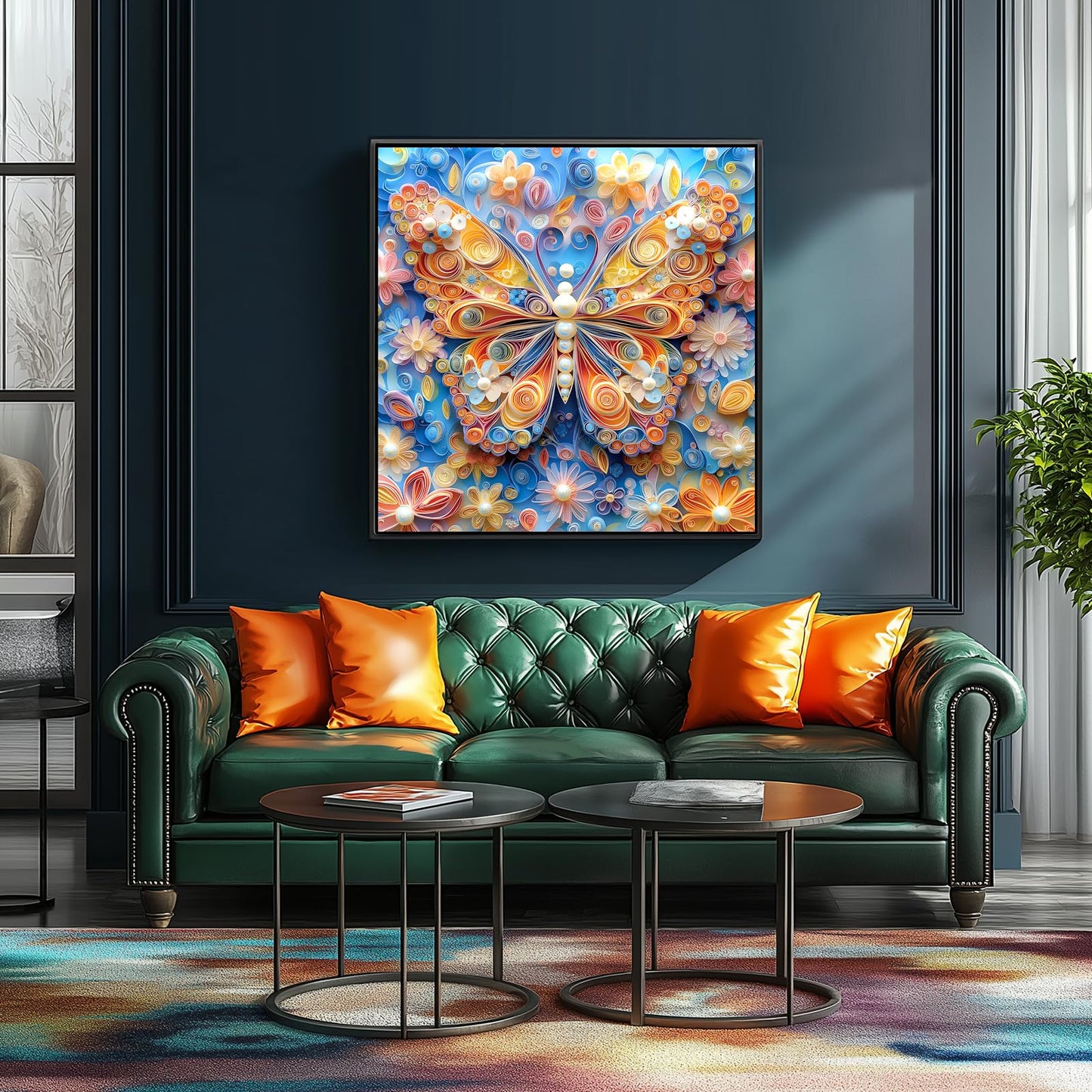 Blueforest 500 Piece Puzzles For Adults Clearance, 3D Butterfly Flower Puzzle For Adults - Impossible Challenge Art Jigsaw Puzzl