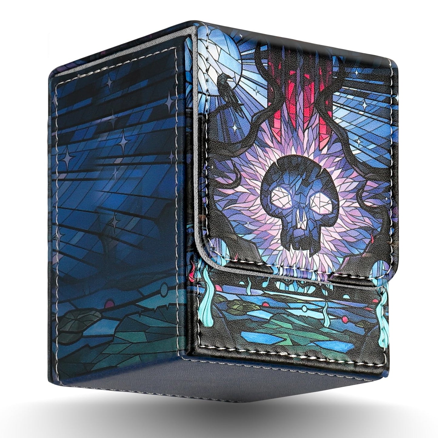 Tcguard Card Deck Box For Mtg Card Storage Box Holds 100 Plus Single Sleeved Cards With Trading Cards Games Tcg Yugioh Etc. (5 P