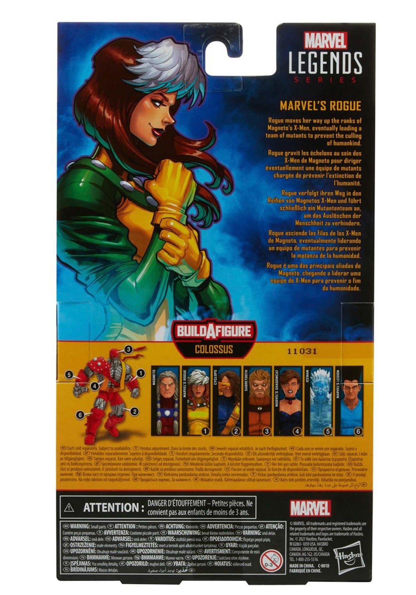 Marvel Hasbro Legends Series 6-Inch Scale Action Figure Toy Marvel'S Rogue Premium Design, 1 Figure, 2 Accessories, And 1 Build-A-Figure Part