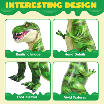 JOYIN 37 T-Rex Dinosaur Inflatable for Party Decorations, Tyrannosaurus Rex Inflatable Dino Toy, Dinosaur Birthday Party Gift