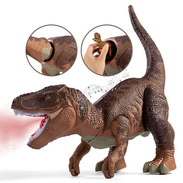 Temi Large Dinosaur Toys For Kids 3-5, Jumbo Tyrannosaurus Rex With Mist Spray, Light And Sounds, One Big Hollow T-Rex Stored Wi