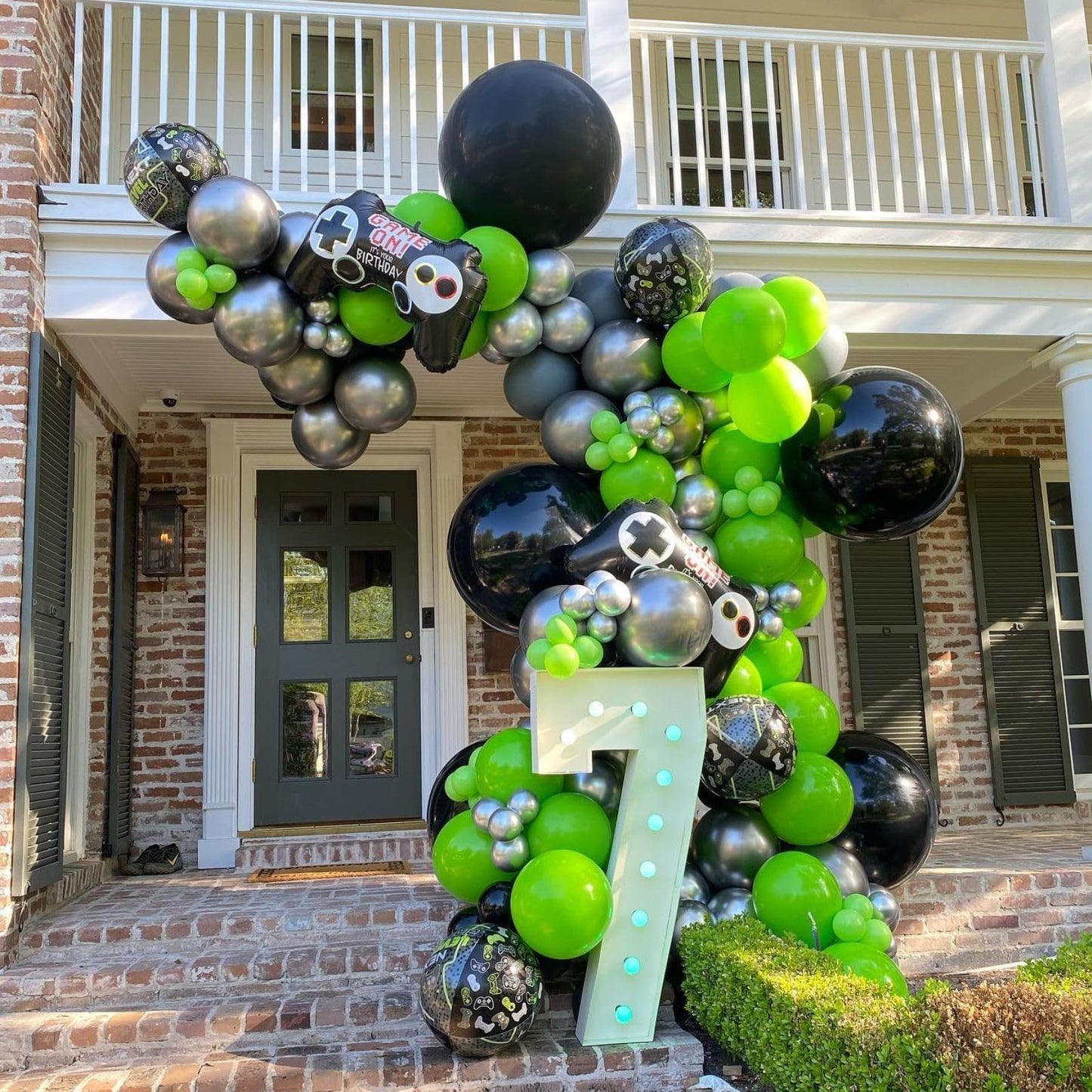 Green And Black Balloons,60 Pcs 12 Inches Matte Dark Green Metallic Silver Matte Black Balloons Confetti Balloons For Baby Birth