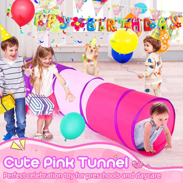 Kids Play Tunnel Tent For Toddler, 6-Ft Pop Up Crawl Tunnel Toy For Baby Infant Children Or Dog Cat, Collapsible Gift For Boy And Girl Play Tunnel Indoor And Outdoor Game (Colorful Play Tunnel)