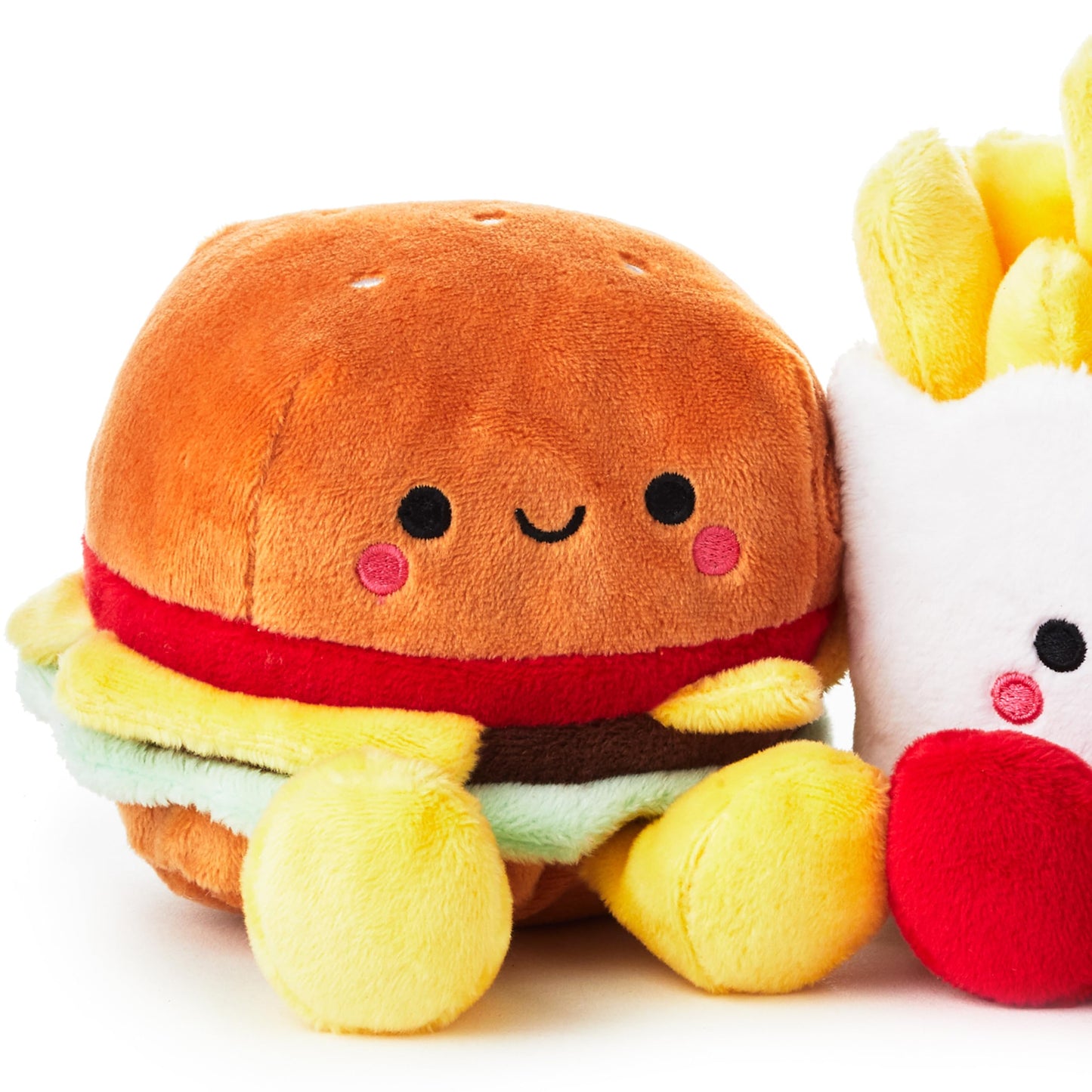 Hallmark Better Together Magnetic Plush (Hamburger And Fries) 5' Stuffed Toys, Easter Gifts For Kids