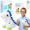 T-Rex Plush Dinosaur Coloring Book Gift Set, Arts And Crafts Soft Diy Washable Dino Doodle Doll Stuffed Animal Toy, Painting Craft Kit Toys, Play Dinosaur Gifts For Kids Boys And Girls Ages 3-5 5-7