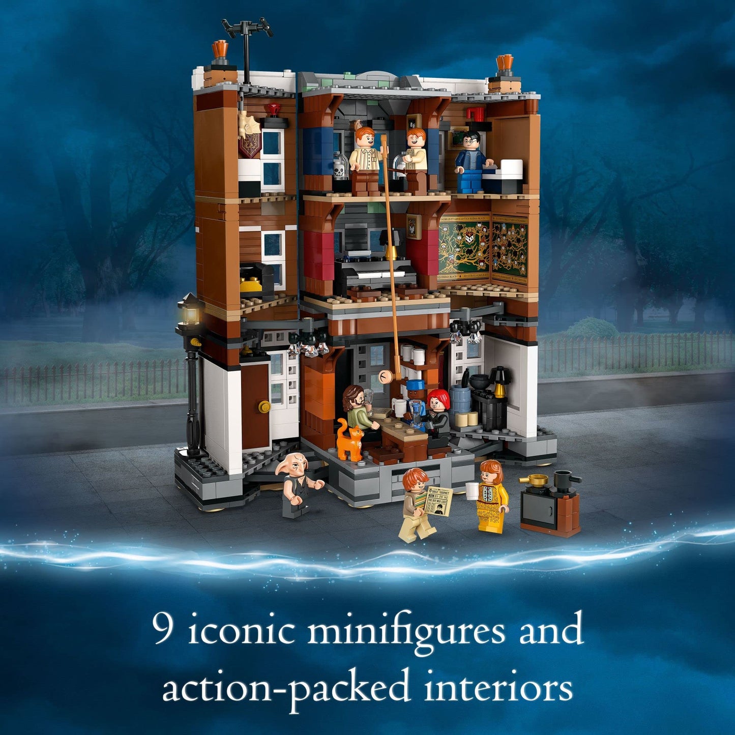 Lego Harry Potter 12 Grimmauld Place 76408 Building Toy Set For Kids, Girls, And Boys Ages 8+ (1,083 Pieces)
