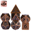 Udixi 12Mm Mini Dnd Dice Metal Dice Set D&D, 7-Die Polyhedral Dice Set For Dungeons And Dragons Role Playing Game (Copper)