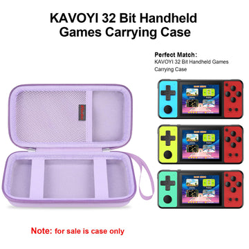 Elonbo Carrying Case For Kavoyi/ Tebiyou/ Beico 32 Bit Handheld Games, Portable Arcade Gaming Player Travel Storage Cover, Elect