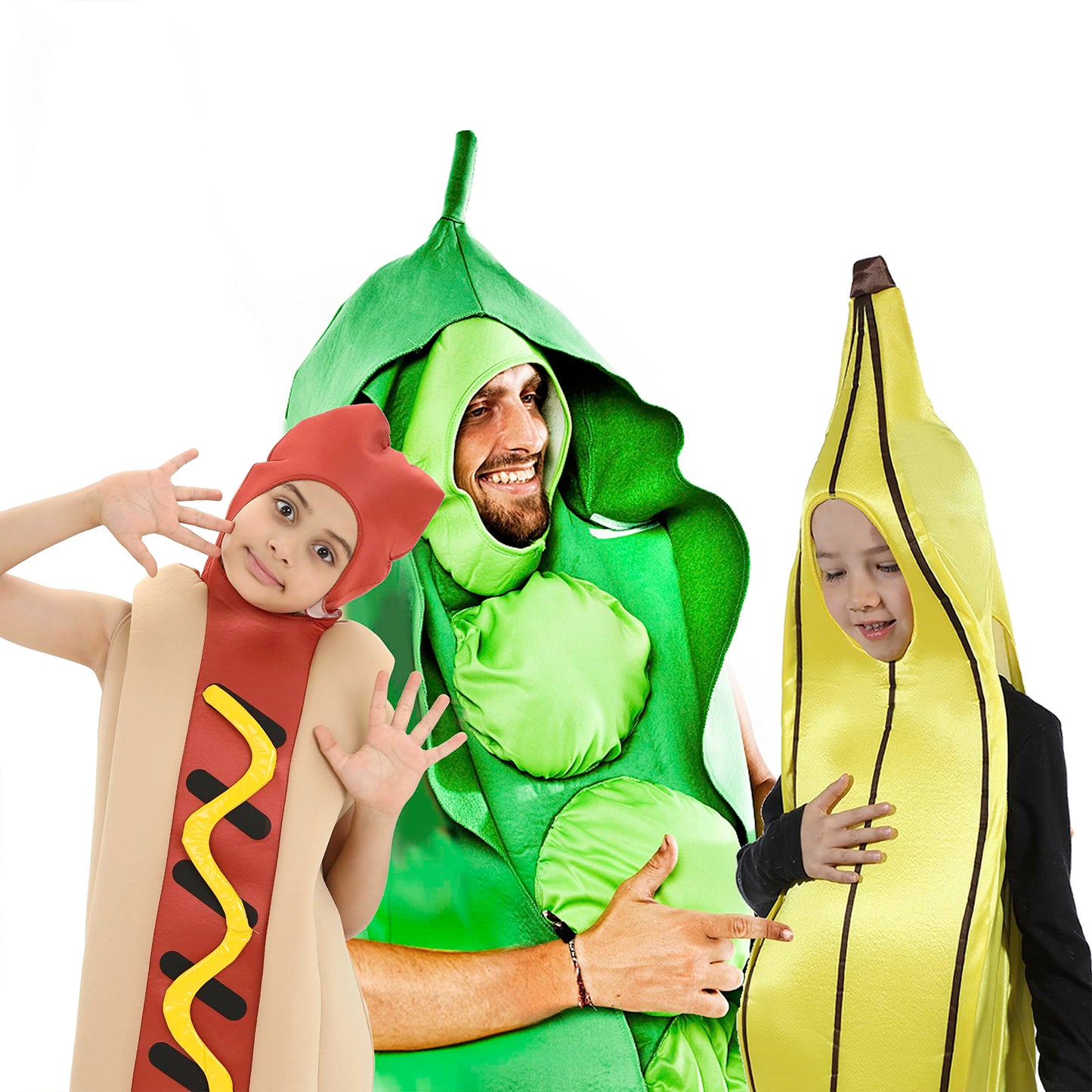 Rabtero Children Banana Costume, Kids Halloween Costume Banana Dress Up, Christmas Carnival Banana Costume For Kids 6-8 Years