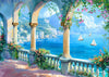 Coastal Corridor 1000 Piece Puzzle for mature-themeds Ocean Mountain View Puzzles for mature-themeds 1000 Pieces Jigsaw Puzzles 1000 Pieces Scenic Floral Corridor Puzzle for mature-themeds Teens Seniors Challenging Game