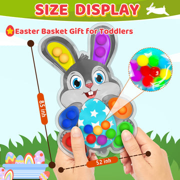 Bunny Rabbit Color Sorting Sensory Toys, Airplane Travel Activities Essential for Toddler Fine Motor Skill Toy Autism Quiet Fidg