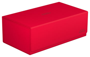 Ultimate Guard Arkhive 800+, Deck Case For 800 Double-Sleeved Tcg Cards, Red, Compatible With Boulders, Magnetic Closure & Microfiber Inner Lining