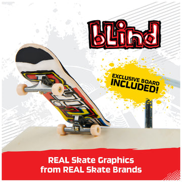 TECH DECK Performance Series Shred Pyramid Set with Metal Rail and limited availability Blind Fingerboard Made with Real Wood Kids Toy for Boys and Girls Ages 6 and up