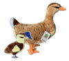 Adore Plush Company 13 Mallory The Mallard Duck with Duckling Stuffed Animal Toy - Brown Plush Toy for Kids and Collectors