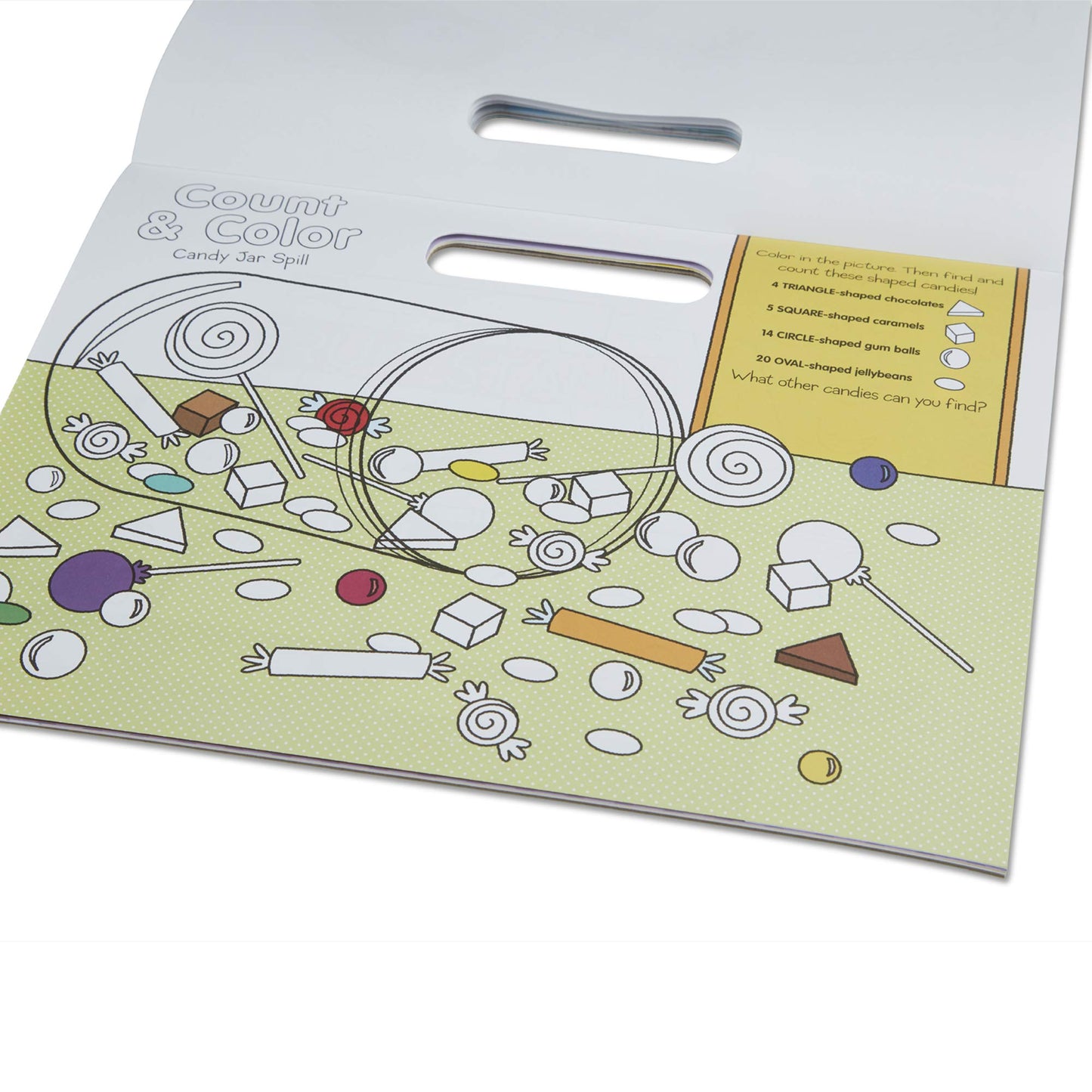 Melissa & Doug Playmats Food Fun Take-Along Paper Coloring And Learning Activity Pads (24 Pages)