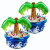 Ritollo 33.5'' Inflatable Palm Tree Cooler, Pool Party Decorations, Summer Luau Party Supplies, Hawaiian Tropical Beach Themed D