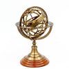 Nagina International Antique Vintage Zodiac Armillary Brass Sphere Wooden Display Pirate'S Ship Decor Globe (Large)