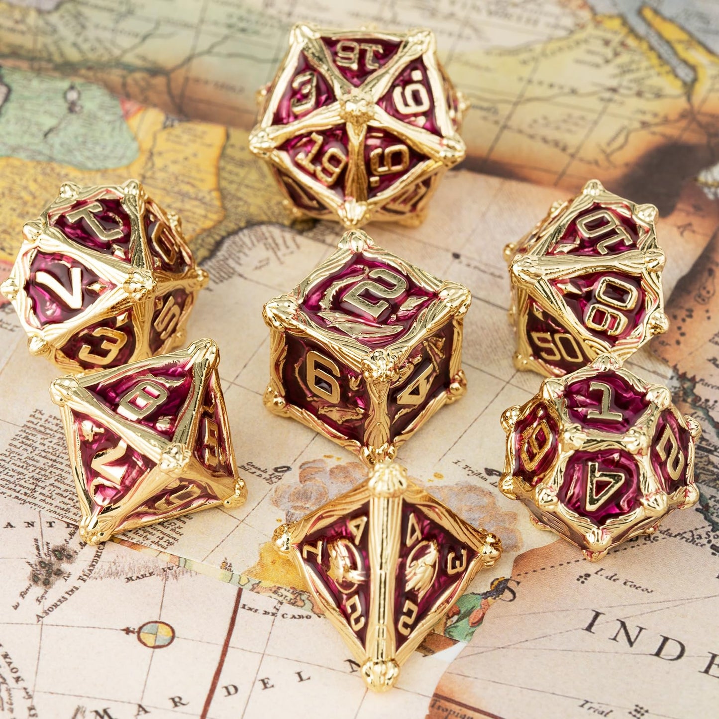 Surpass DND dice Set Metal dice Role Playing Polyhedral Dice Dungeons and Dragons Dice RPG dice MTG dice Pathfinder dice d&d dic