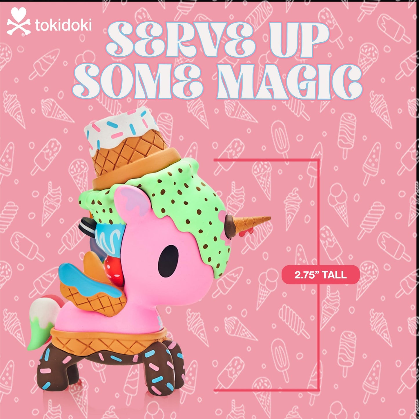 Tokidoki - Frozen Treats Unicorno Blind Box - Collectible Mystery Figure - Cute Miniatures - Surprise Gift for Kids & Collectors