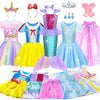 Princess Dress Up for Girls - Dress up Clothes for Toddler Girl, Princess Toys Christmas Birthday Gifts for 3 4 5 6 7 Little Gir