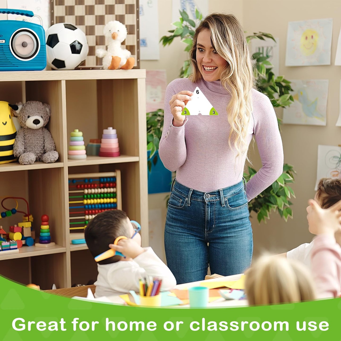 Edulok Addition And Subtraction Flash Cards, Triangle Math Flash Cards Math Games For Kids, Math Manipulatives Kindergarten Lear