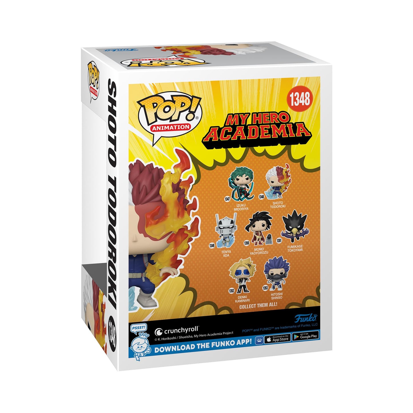 Funko POP! Animation Shoto Todoroki Glow in the Dark Exclusive Vinyl Figure, Model FUN68631