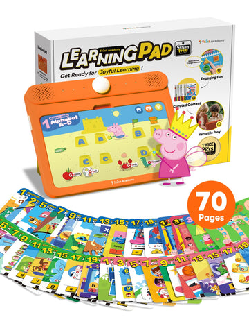 Think Academy Kids Learning Pad - Educational Tablet for Ages 3-5, 70 Themes, Alphabet, Numbers & Music, Ideal Gift for Boys & Girls