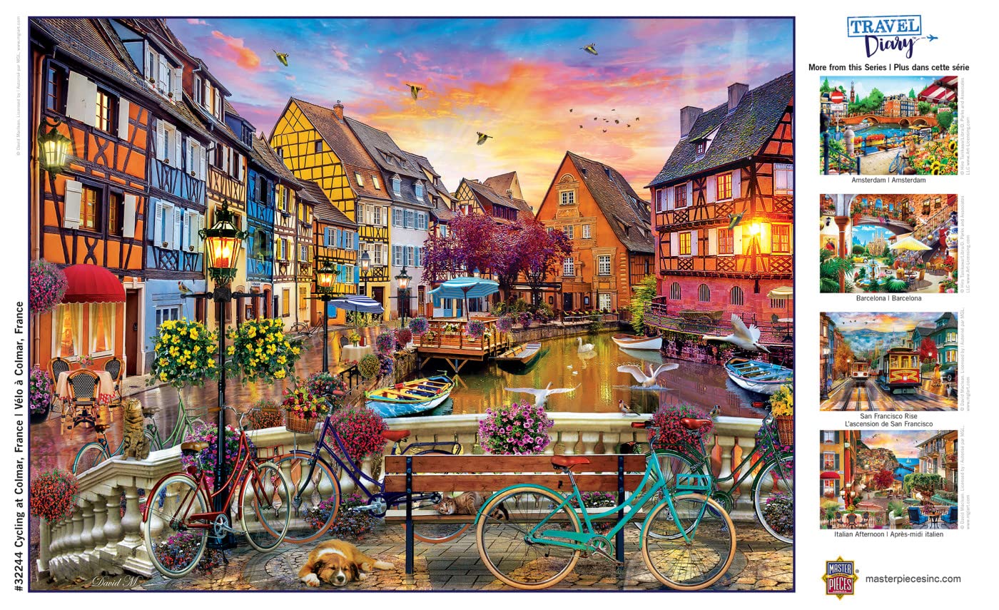 Baby Fanatics 32244: Travel Diary - Cycling At Colmar France 550Pc Puzzle