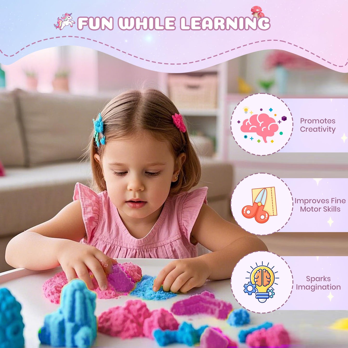 Nicella Unicorn Light-Up Terrarium Kit For Kids - Led Night Light Birthday Gift For Girls Ages 4 5 6 7 8-12 Year Old - Unicorn T