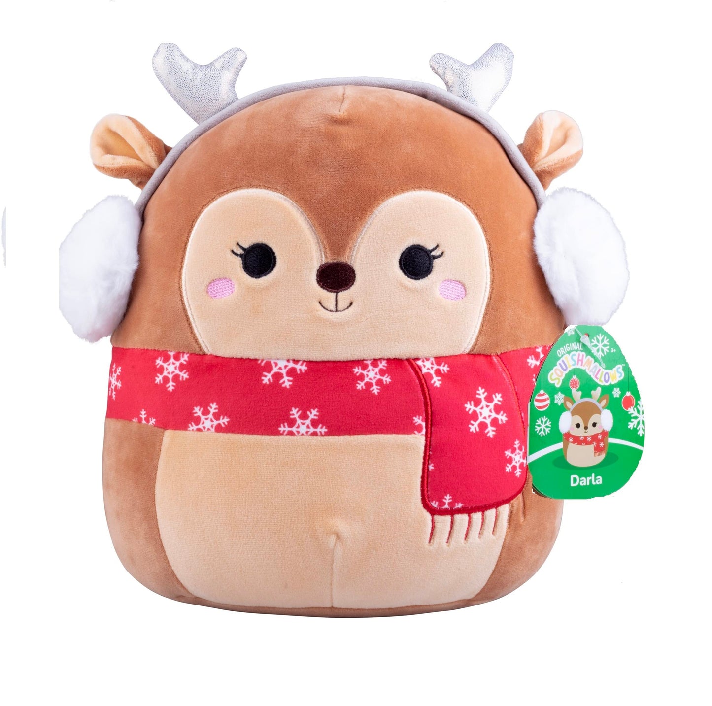 Squishmallows Original 10-Inch Darla The Easter Deer - Official Jazwares Plush - Collectible Soft & Squishy Fawn Stuffed Animal Toy - Add To Your Squad - Gift For Kids, Girls & Boys