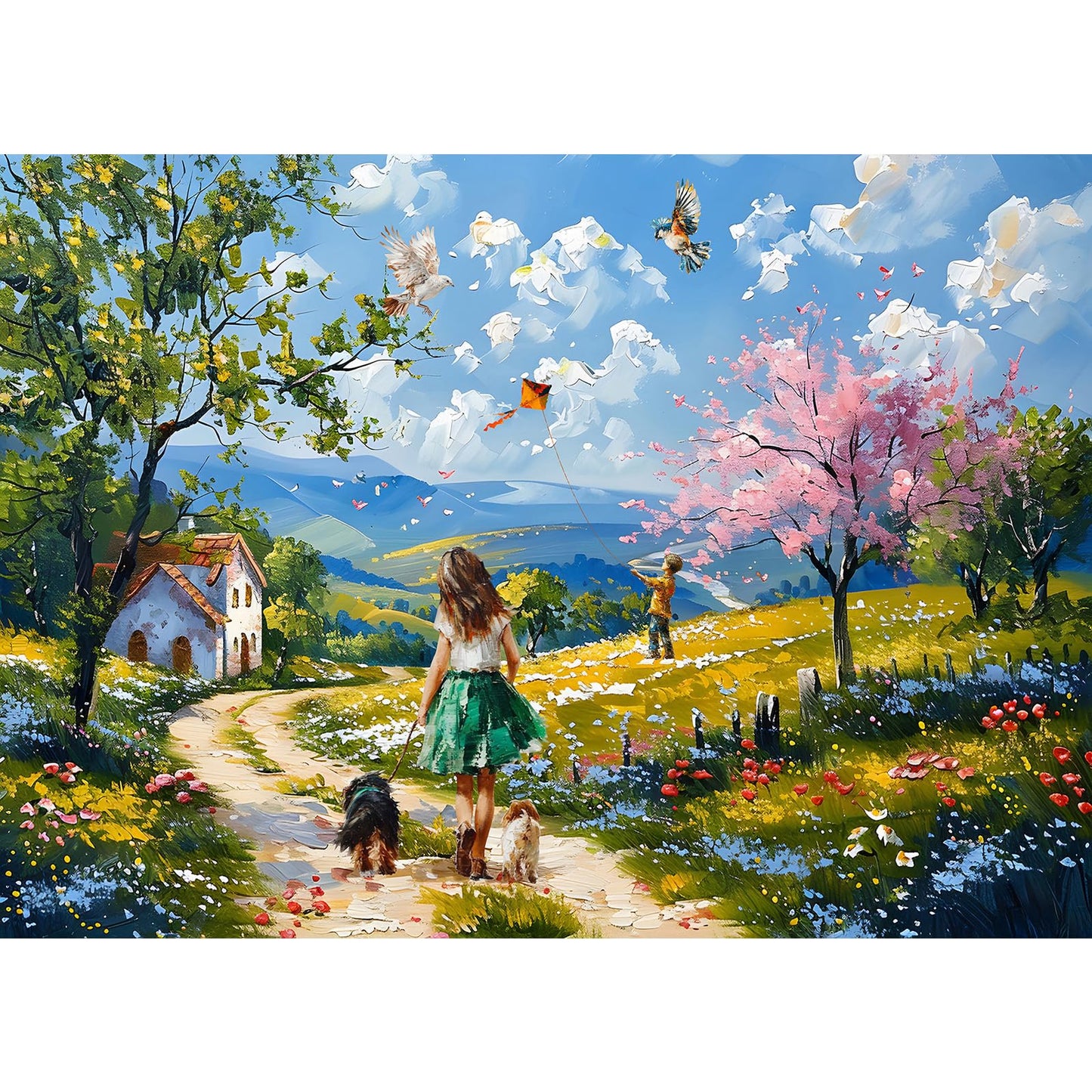 Tangcomplete - Country Life Puzzles For Adults 1000 Pieces, Jigsaw Puzzles For Adults 1000 Piece, Challenging Game Toys, Impossi