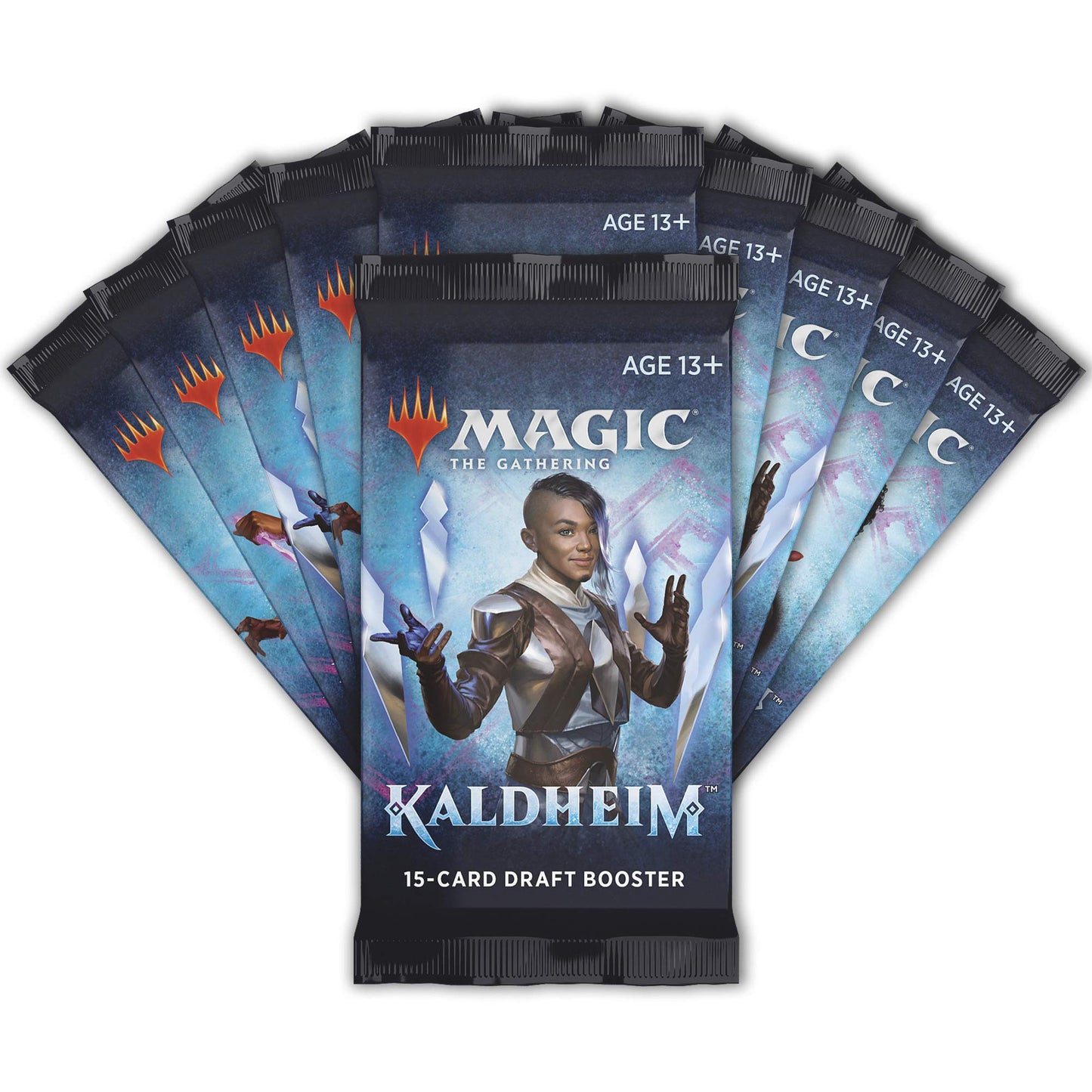 Magic: The Gathering Kaldheim Bundle | 10 Draft Boosters (150 Magic Cards) + Accessories