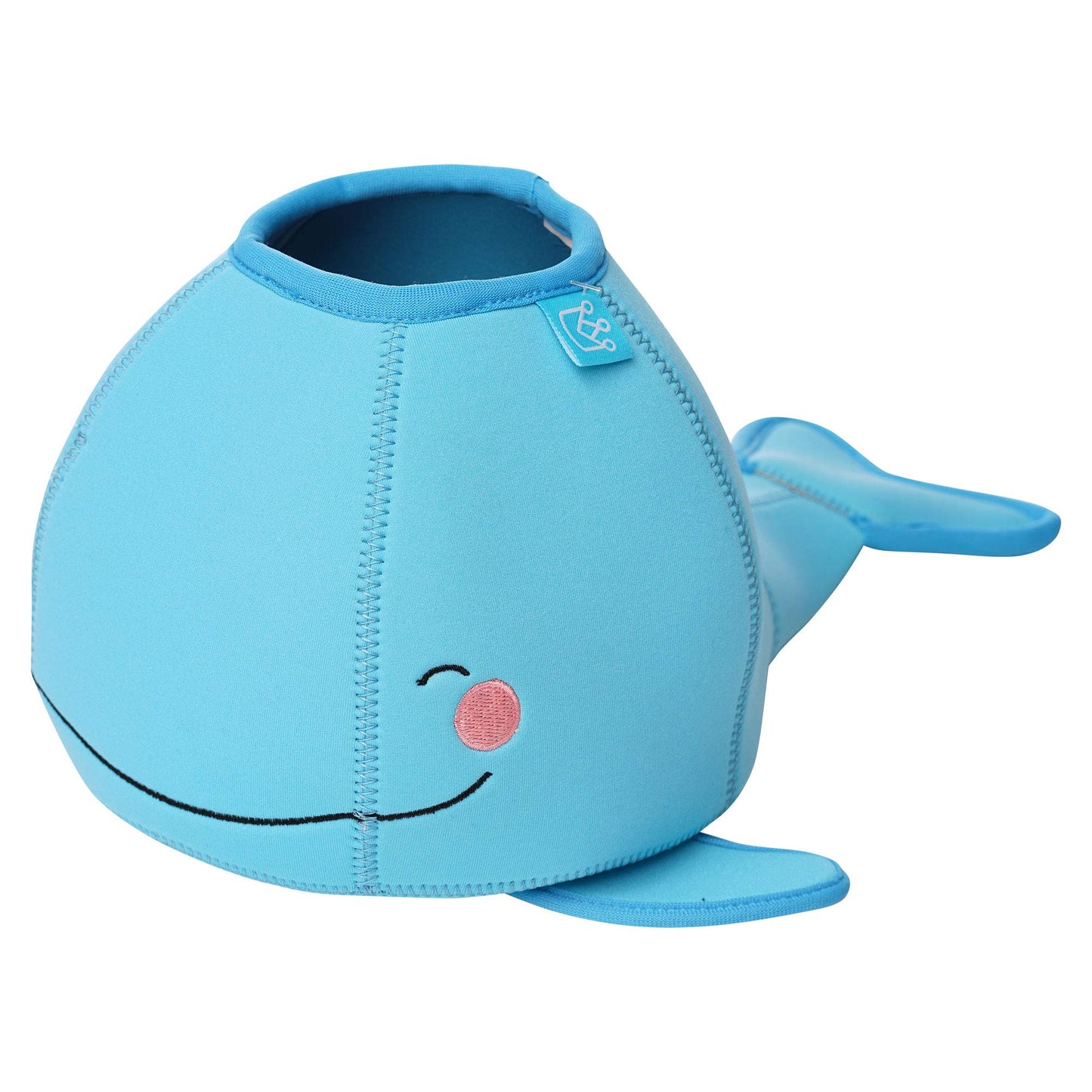 Manhattan Toy Neoprene Whale 5-Piece Floating Spill N Fill Bath Toy With Quick Dry Sponges And Squirt Toy