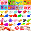 28 Pack Valentine Cards with Mochi Squishy Toys ,Valentines Day Gifts for Kids Animal Squishies Stress Relief Toy Valentines Day