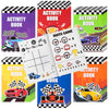 JAPBOR Race Car Coloring Books - 24PCS Mini Racing Cars Activity Color Books Bulk for Kid Party Favors, Truck Transportation The