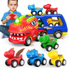 SnapGlowz Toddler Toys 2-3, Dinosaur Play Sets for Kids 3-5 Remote Control Car for Toddlers 1-3 Toddler Car Toys with Light & Mu