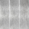 ParyWoo Silver Streamers 3pcs Tinsel Backdrop 8.2FT Metallic Tinsel Foil Fringe Streamer Curtains Party Photo Booth Backdrop for