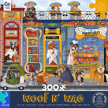 Ceaco - Woof N Wag - Woofurry Bakery - 300 Piece Jigsaw Puzzle