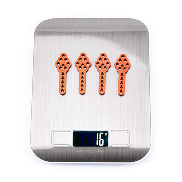 FPVDrone CNC Metal RC Car Shock Absorber Mount Adjust Height Angle Stand for Axial SCX10 90046 D90 D110 RC Crawler Car (Red)