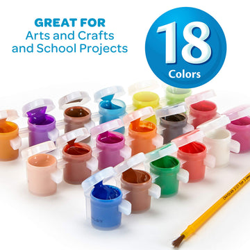 Crayola Washable Kid'S Paint Assorted Colors 18 Each (Pack Of 3)