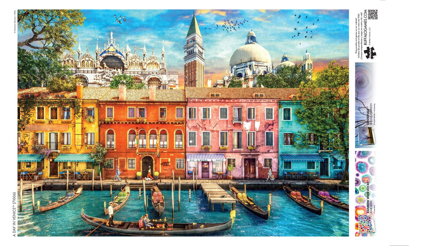 Buffalo Games - Dominic Davison - A Day In Venice - 1500 Piece Jigsaw Puzzle For Adults -Challenging Puzzle Perfect For Game Nights - Finished Size Is 38.50 X 26.50
