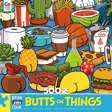 Ceaco - Brian Cook - Butts On Things - 500 Piece Jigsaw Puzzle