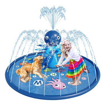 Blasland Splash Pad For Kids, Octopus Sprinkler For Toddlers, 67'' Inflatable Summer Water Toys, Wading Kiddie Pool, Baby Pool,