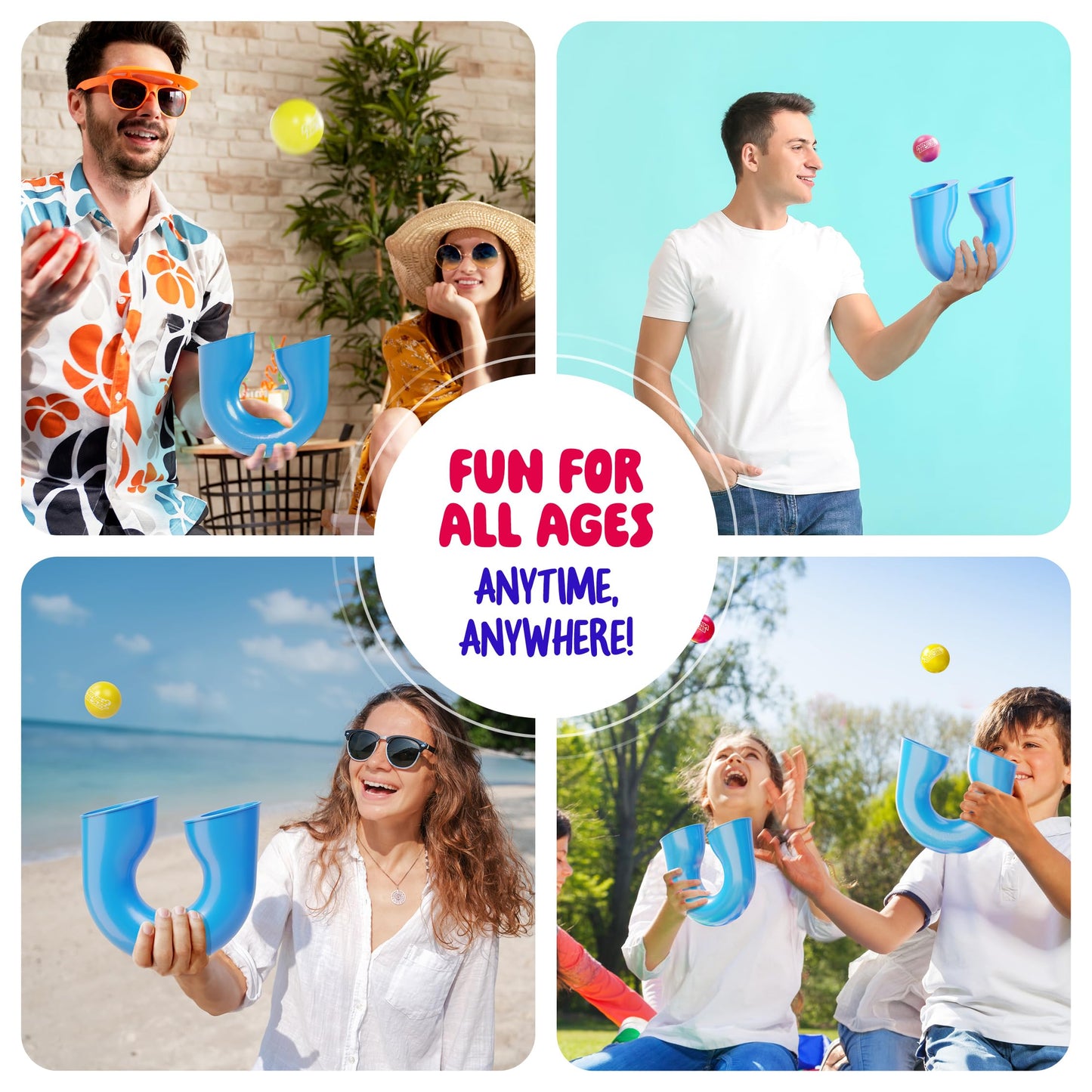 Jug'loop - Juggling Balls Skill Game - Outdoor Games for Kids, Teens, & Adults - Boys Toys for Ages 8-13 - 8 9 10 Year Old Boy T