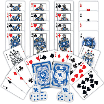 MasterPieces Game Day - NCAA Kentucky Wildcats 2-Pack Playing Cards & Dice Pack - Officially Licensed Set for mature-themeds and Family