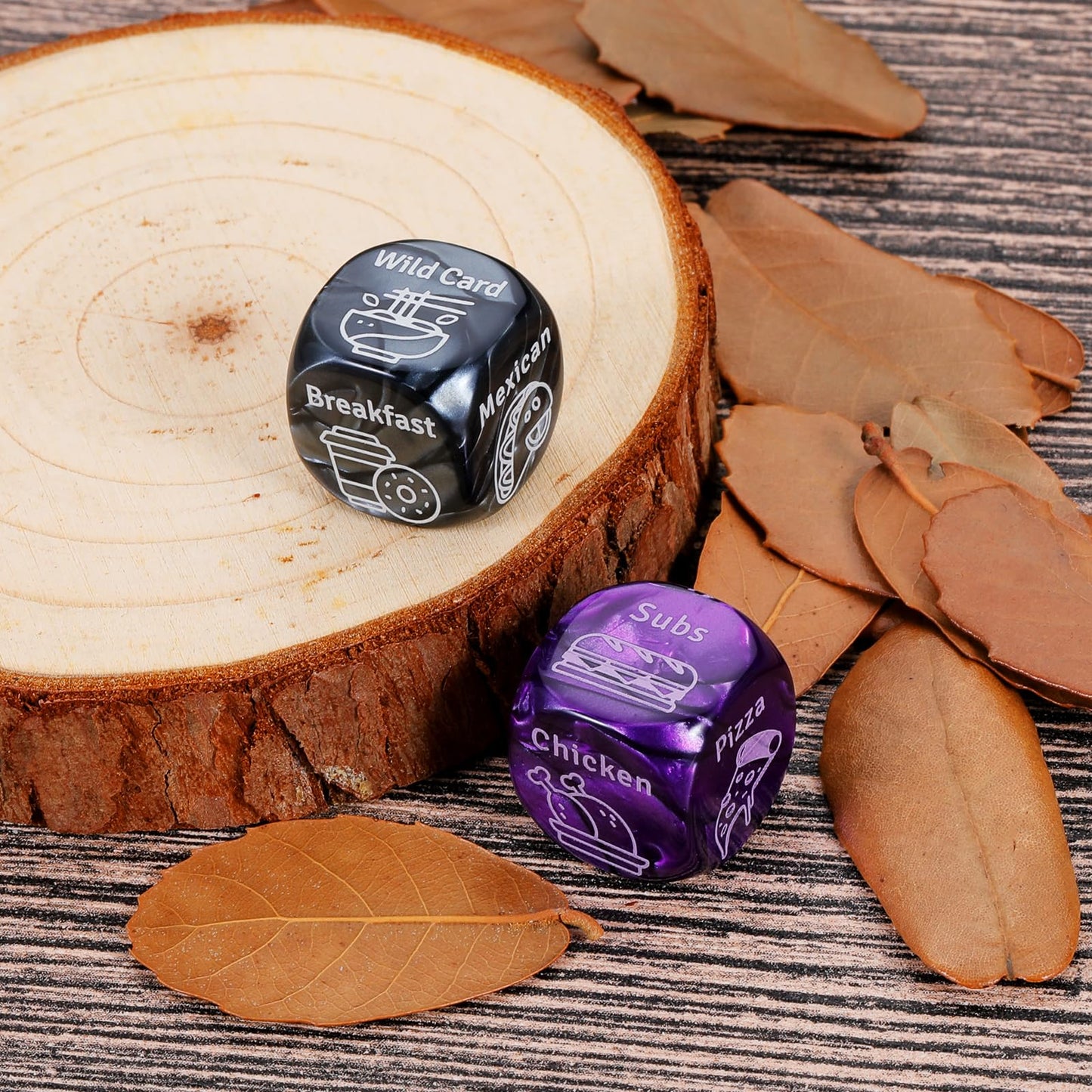 Food Decision Dice Decider for Boyfriend Girlfriend Husband Wife Couple Valentines Gifts Date Night Dice Gifts for Him Her Food