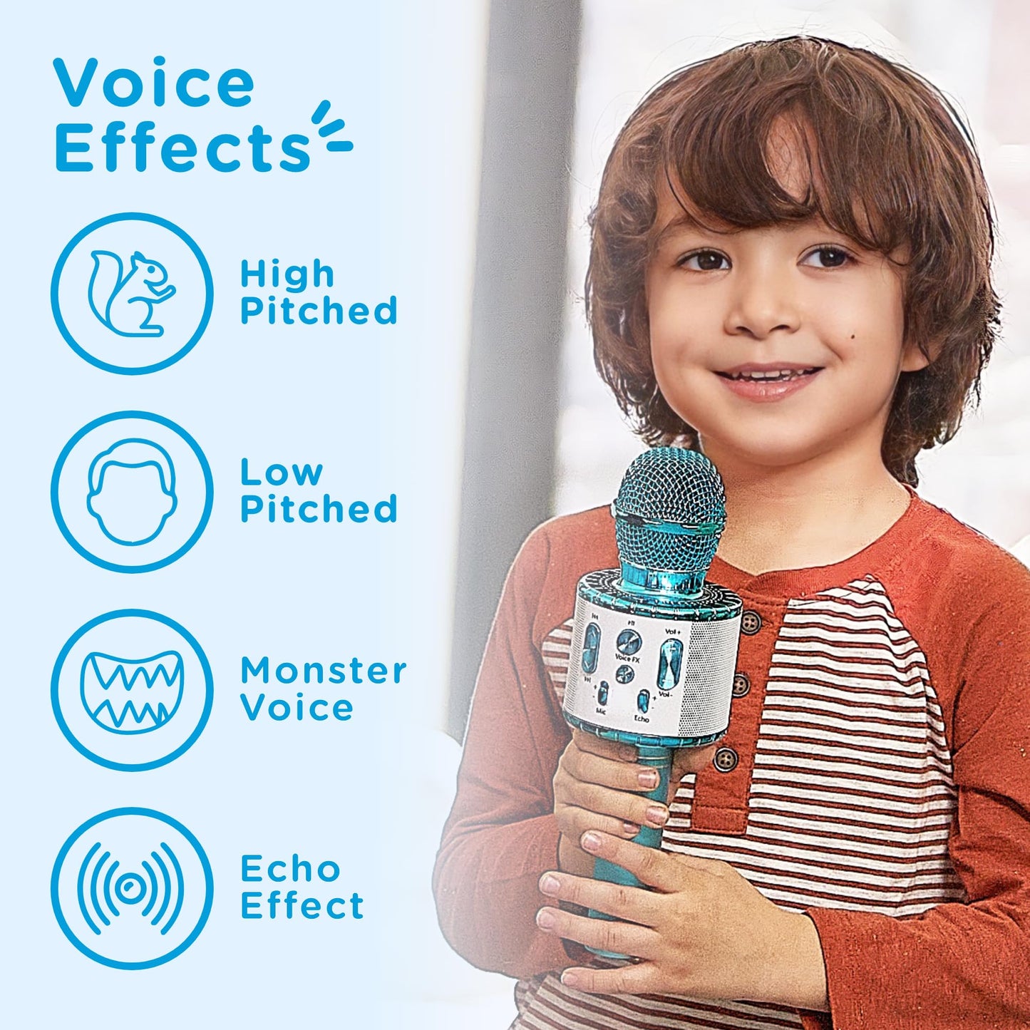Move2Play, Kids Karaoke Microphone | Includes Bluetooth & 15 Pre-Loaded Nursery Rhymes | Birthday Gift For Girls, Boys & Toddler
