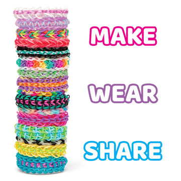 Rainbow Loom® Mega Combo Set, Features 7000+ Colorful Rubber Bands, 2 Step-By-Step Bracelet Instructions, Organizer Case, Great Gift For Kids 7+ To Promote Fine Motor Skills (Packaging May Vary)