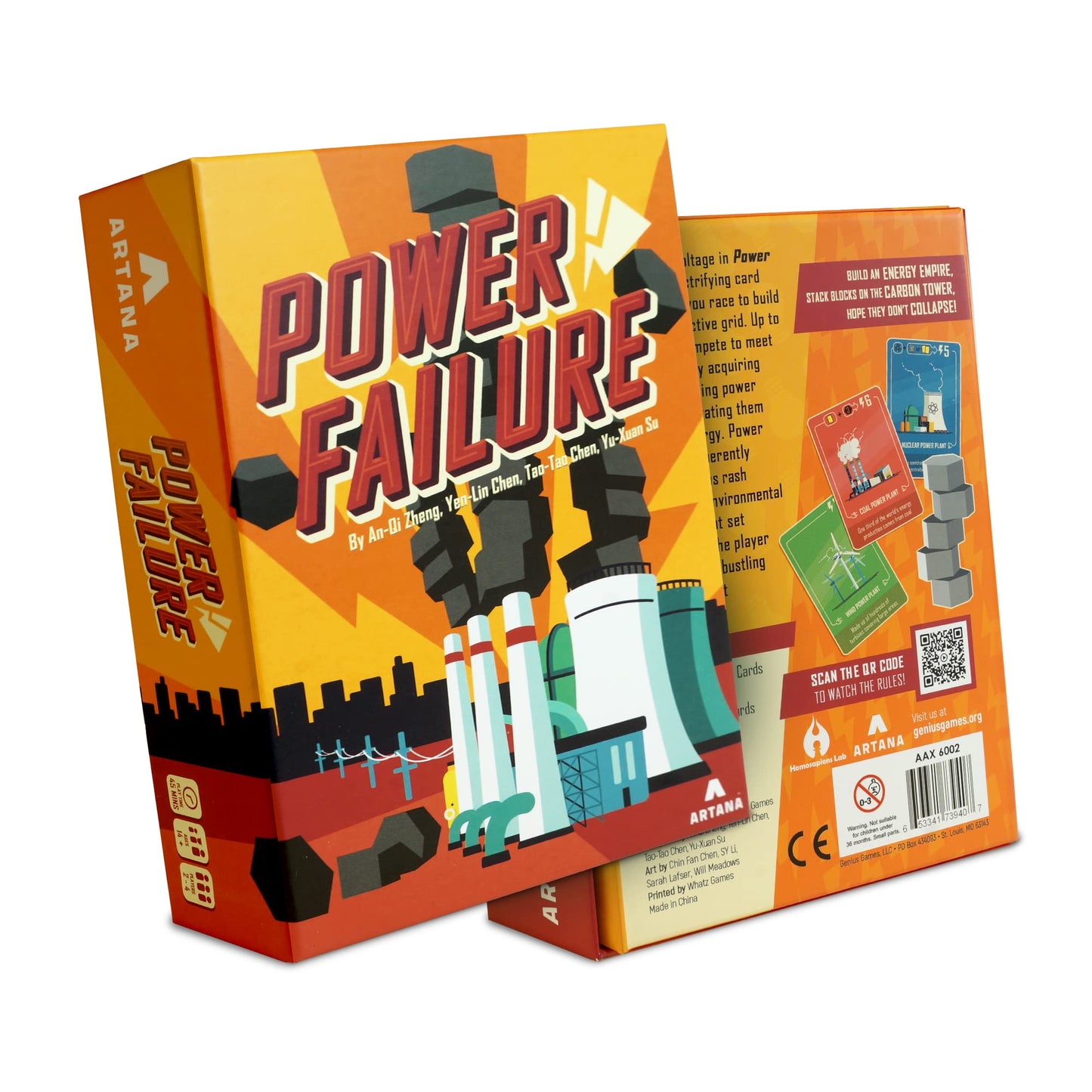 Power Failure: A Strategy Card Game About Power Plants And Energy Generation – Science Board Game On Nuclear, Renewable, And Fossil Fuels - Educational Stem Board Game For Gamers, Adults And Families