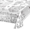 Gatherfun 2 Pack Safari Jungle Theme Kids Coloring Paper Tablecloth, Interactive Activity Table Cover For Boys Birthday Party, S